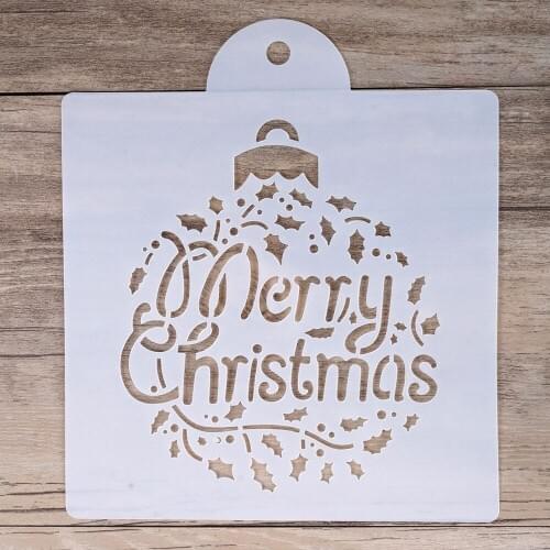 15 cm DIY Craft Layering Christmas Stencil For Wall Painting Scrapbooking Stamping Stamps Album Decorative Embossing Paper Cards