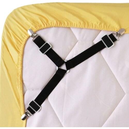 Grippers Suspender Cord Clasps Adjustable Elastic Mattress Cover Adjustable Anti-Skid Bed Sheet Fasteners Straps Fixed Clip