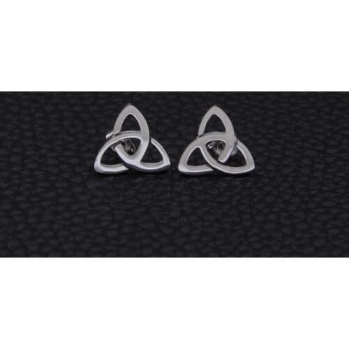 2018 new stainless steel Celtic knot Stud Earrings for women 2pcs/set