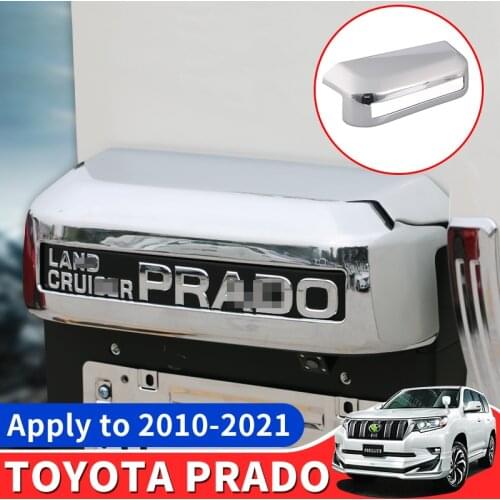 Applicable to 2010-2021 Toyota Land Cruiser Prado 150 Fj150 Modification Accessories Rear License Plate Top License Plate Cover