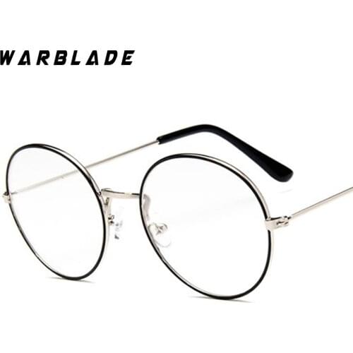 2018 Fashion Glasses Frame Men Women Retro Vintage Decorative Frames Clear Lenses Round Glass Frame de grau WarBLade