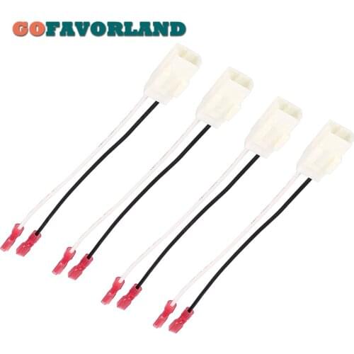 4Pcs Car audio line Connector Wiring Harness Speaker Harness Wire Adapter 72-6514 For Chrysler 300 For Dodge Ram 3500 For Ford