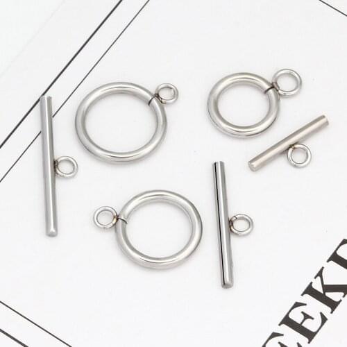5Sets Stainless Steel OT Clasps Connectors for DIY Jewelry Findings Making Bracelet Necklace Accessories Lots Bulk Wholesale