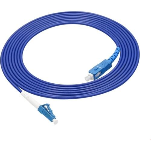 5PCS/lot Single Mode Duplex Armoured LC/UPC-SC/UPC SM Fiber Optic Patch Cord Jumper Optical Cable 3.0mm Fibra Optica FTTH