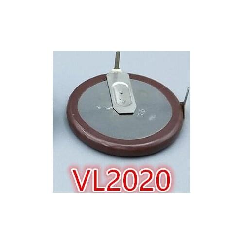 5PCS Brand new original car remote control key button battery VL2020 90 degree soldering foot