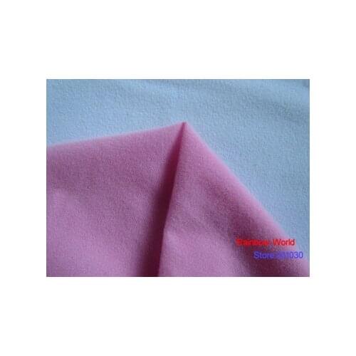 9166# Pink Color Loop Fleece fabric can stick by Magic tape/DIY patchwork Stuffed toys sofa brushed velboa velvet(10 pieces)