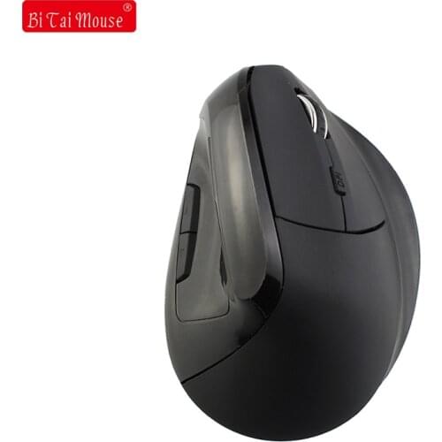 BTS Rechargeable Optical Wireless 2.4G Vertical Mouse Ergonomic 6 Buttons 2400DPI Right Hand Gaming mice For Laptop Desktop PC