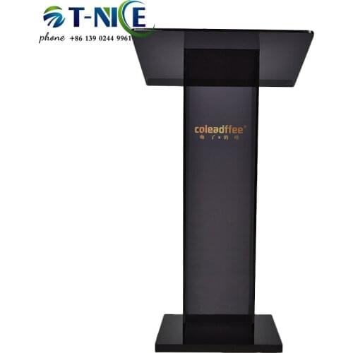 Acrylic Plexiglass Pulpit Organic Glass Speech Lectern Hotel Welcome Podium Reception Table Host Emcees Desk Receiving Platform