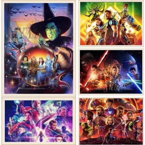 5d diy Diamond Painting Diamond Embroidery Full Square/round 5D DIY Movie character Poster Cross Stitch Mosaic Sticker Gift