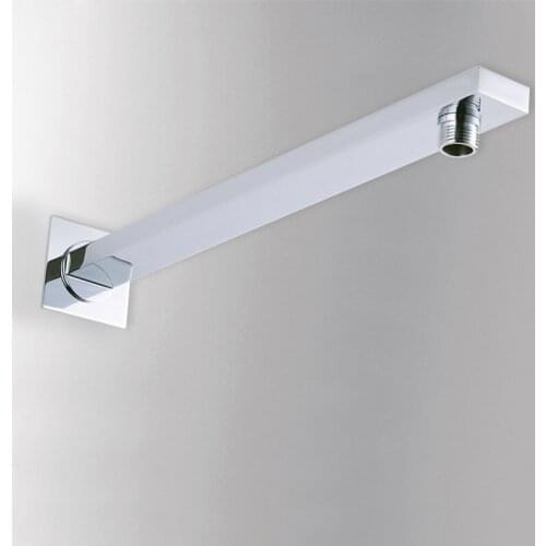 Free Shipping Wholesale and Retail Wall Mounted Brass Shower Arm Polished Chrome 37cm Long