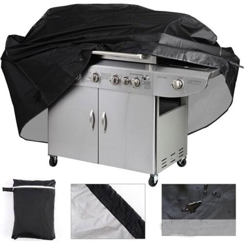 Black BBQ Grill Barbeque Cover Waterproof Outdoor Rain Grill Barbacoa Anti Dust Protector For Gas Charcoal Electric Barbe