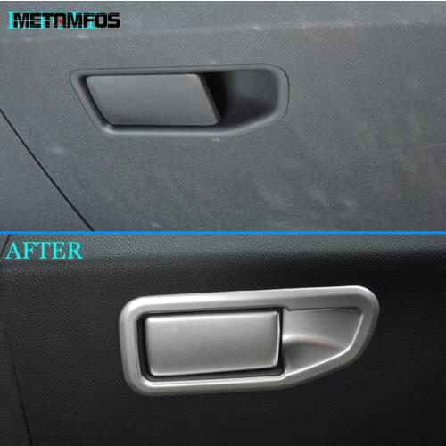 For Peugeot 3008 GT 2016-2018 2019 2020 Carbon Fiber Glove Box Storage Container Locker Door Handle Cover Trim Inner Accessories