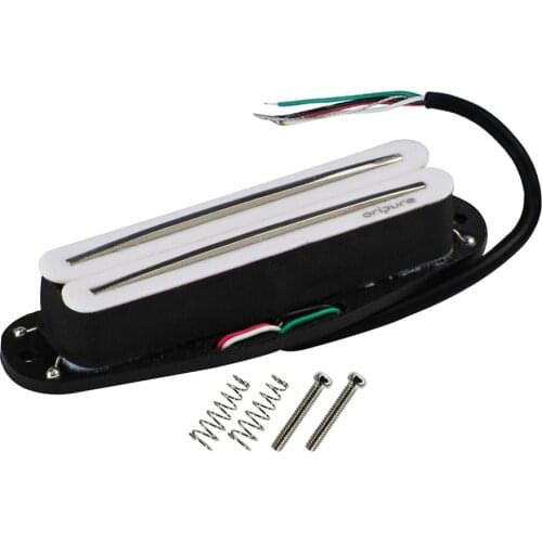 OriPure Electric Guitar Pickup Alnico 5 Hot Rail Humbucker Pickup White for Guitar Parts, Warm Sound