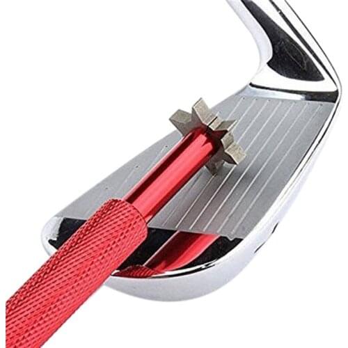 Golf Club Sharpening Grooving Tool Golf Club Sharpener Head Strong Wedge Alloy Wedge Fitness Sports Tool Golf Accessories 2021