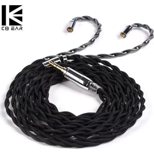 KBEAR 4 Core 5N UPOCC Singel Crystal Copper Litz 3.5/2.5/4.4mm MMCX/0.78mm/QDC 2Pin For ZSX C12 KXXS ZSN Pro BLON BL-03 BL-05