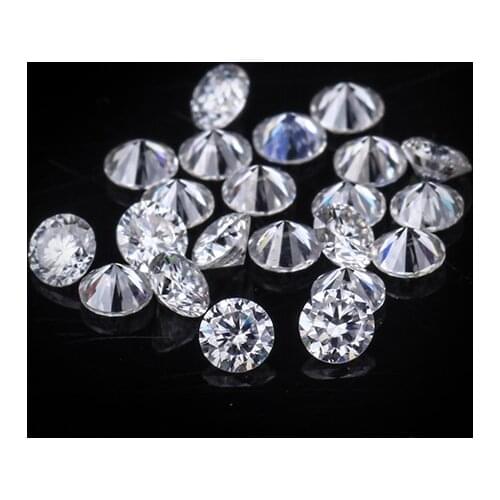 Round Brilliant DEF Cut Small Size 2.6mm-2.9mm 1carat/Pack White Moissanites Loose Gemstones for Jewelry Making
