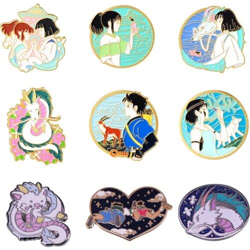 MD1111 DMLSKY Fashion Cute Cartoon Pin Anime Enamel Pins Backpack Bag Brooch badges for Clothing Tie Pin Charm jewelry Gift