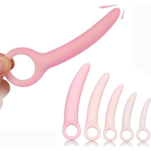 New Arrival Silicone Crescent Anal Plug G-Spot Massage Female Masturbation Dildo Butt Plug Sex Toys For Women Men 5 Sizes