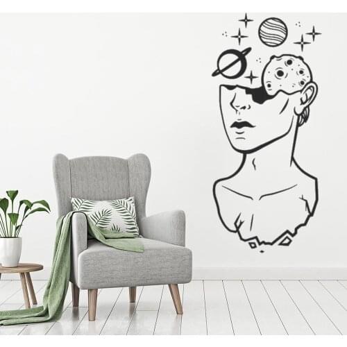 Think Very Deeply Wall Sticker Art Aesthetic Home Bedroom Room Decoration Vinyl Removable A001331