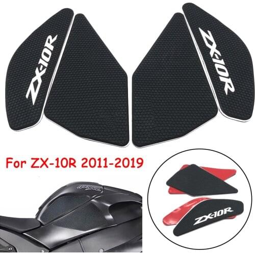 Motor Anti-Heated Gas Tank Side Grip Traction Knee Protector Sticker Anti Slip Pad For Kawasaki ZX-10R ZX10R ZX 10R 2011-2019