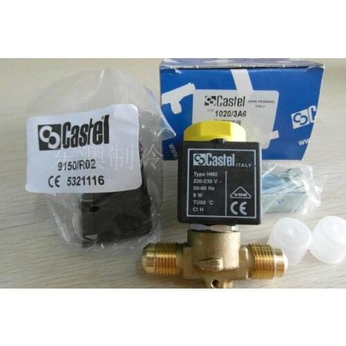 Castel direct-acting solenoid valve with coil flaring 1020-3/A6