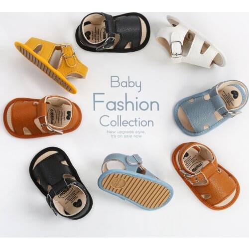 New Canvas PU Baby Non-Slip Sandals Child Summer Boys Fashion Sandals Sneakers Infant Shoes 0-18 Month Baby Shoes Sandal Bebe
