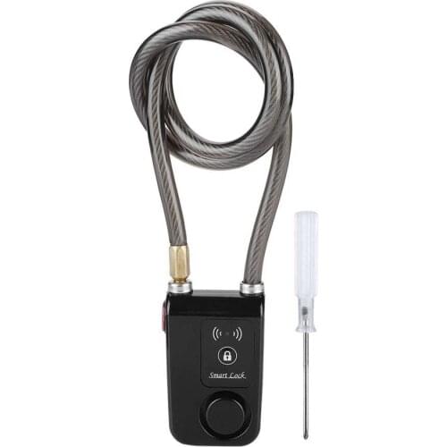 80cm Smart Keyless Bluetooth Lock Waterproof 110dB Wire Rope anti-theft Alarm Bicycle Lock Hot