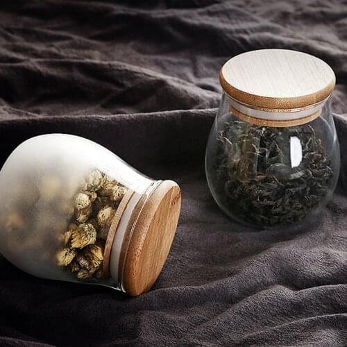 Mini Glass Bottles With Lid Clear Transparent Glass Container With Cork Tea