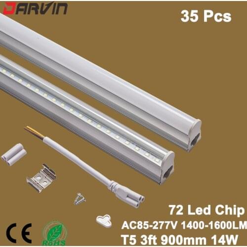 T5 Led Tube 3ft 900mm Fluorescent Tube Lights Lamp 90cm Tube Light 110v 220v SMD2835 Led , Free Shipping