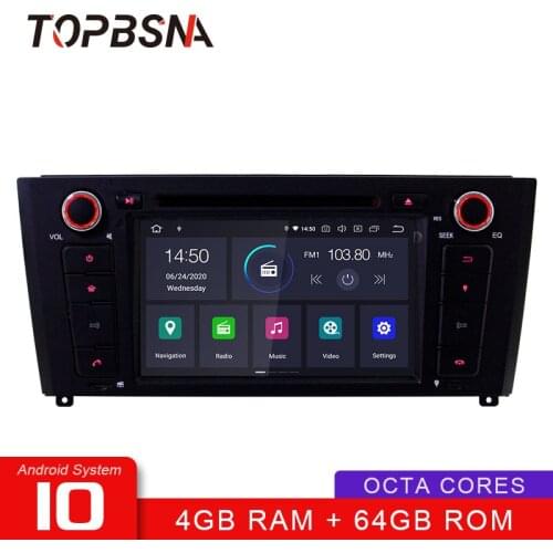 TOPBSNA Android 10 Car Multimedia Player For BMW 1 Series E81/E82/E88 2004-2011 WIFI GPS Navigation Stereo IPS Automotive 4G+64G