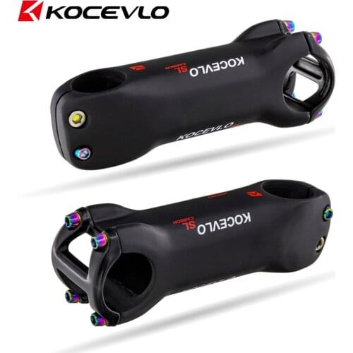 KOCEVLO SL SPEED T800 Carbon Stem 6Degree 28.6/31.8MM Carbon Road Bike Stem MTB Bicycle Stems Positive Negative Cycling Parts