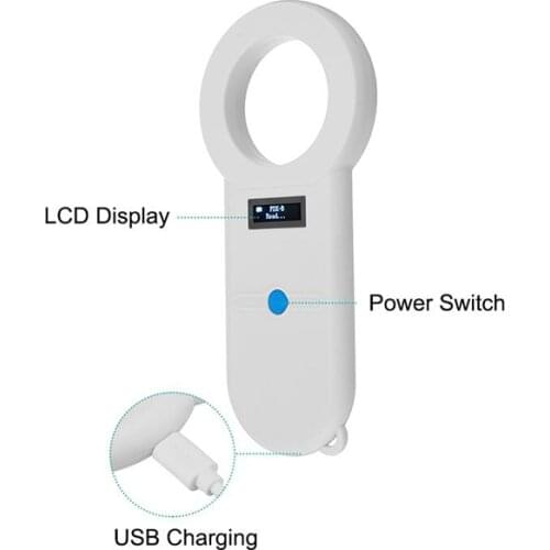 High quality long range 134.2Khz FDX-B animal microchip scanner dog chip reader for horse,camel