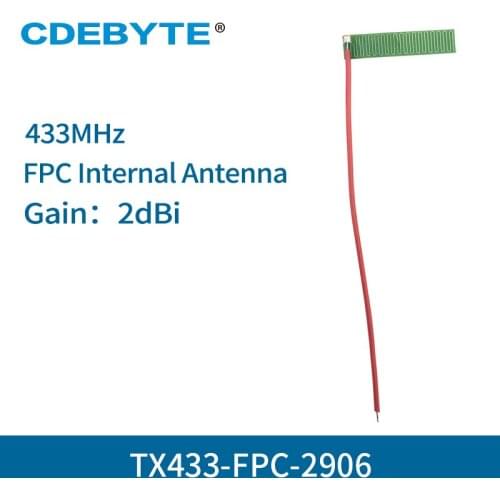10pc/lot 433MHz 2dbi FPC Internal Antenna IPEX Connector LoRa Radio 4g Omnidirectional Wifi Antena TX433-FPC-2906