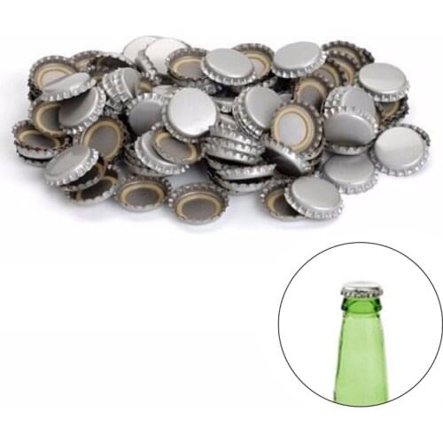 120 Pcs/lot Beer Bottle Cap Crown Lids DIY Home brewing Beer Bottling Tools Gold/Silver/Black Capping Bottling Caps