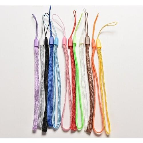 20Pcs Nylon Wrist Hand Strap Lanyard for Mobile Cell Phone Camera USB MP4 PSP Straps Random color fast shipping