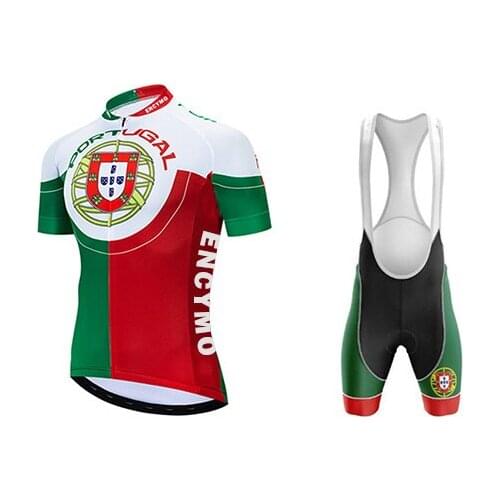 2022 New Team Portugal Cycling Jersey Customized Road Mountain Race Top Reflective