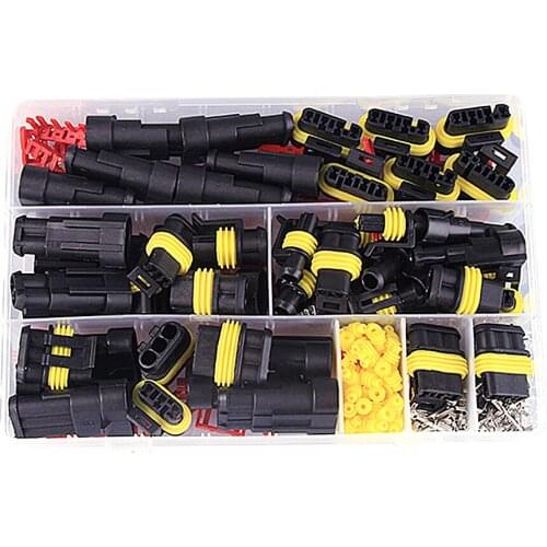 352pcs HID Waterproof Connectors 1/2/3/4 Pin 26 Sets Car Electrical Wire Connector Plug Truck Harness 300V 12A Fast Delivery