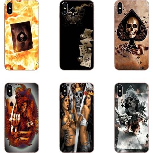 Ace Of Spades From Pack Of Playing Poker Cards For Sony Xperia XZS XA1 L1 XA X Z Z1 Z2 Z3 Z4 Z5 XZ1 Compact E5 XZ Premium