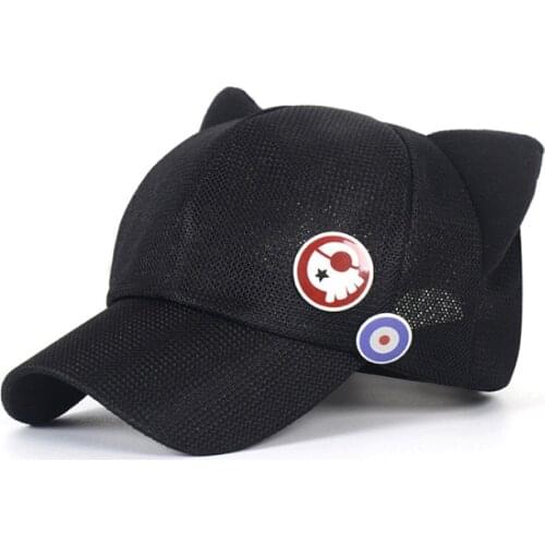 Anime new century evangelical warrior Cosplay hat cat ear hat four seasons fashionable cute baseball hat sunshade hat