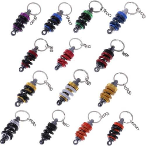 Car Motorcycle Keychain Motor Modified Shock Absorber Key Ring Car Decoration