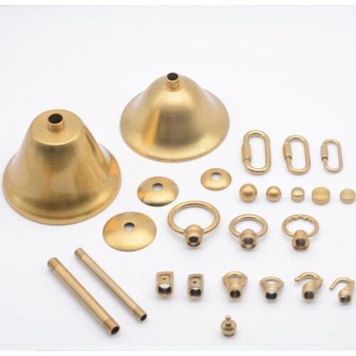 10pcs/lot Brass Material Chain Pendant Light Vintage Ceiling Plate, Lamp Lighting Accessories DIY