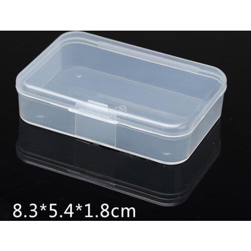 Top selling Transparent Plastic Storage Box Clear Square Multipurpose Display Case Plastic Jewelry Storage Boxes