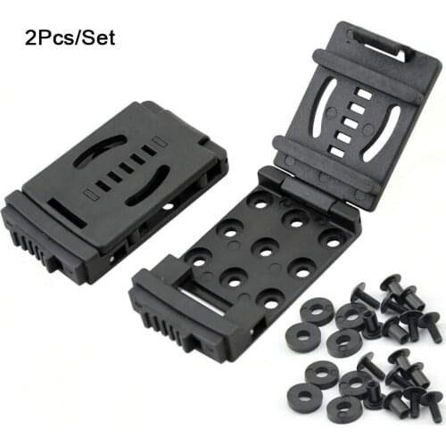 2pcs EDC Gear Multi-Function K Sheath Kydex Scabbard Belt Clip Waist Clamp Holster Belt Loops for Outdoor Hunting Hiking Tools