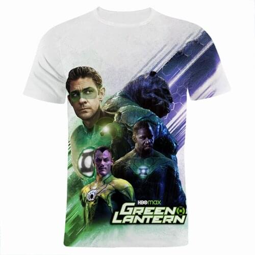 3D Printed New Fashion Green Lantern Boys Girls Child T-shirt Summer Women Oversized t shirt Harajuku Mens clothes