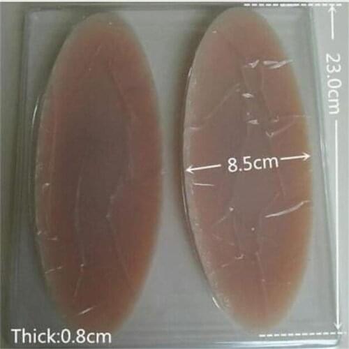 Fashion 1 Pair Silicone Leg Onlays Silicone Calf Pads for Crooked or Thin Legs Body Beauty Gift Size: 21*8*0.5cm Handmade