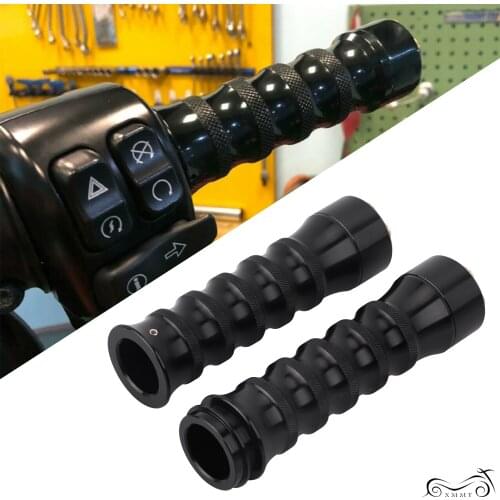 Pair 1" Electronic Throttle Handlebar Hand Grips Fit For Harley Softail Breakout CVO Ultra Limited Electra Glide Road King FLHR