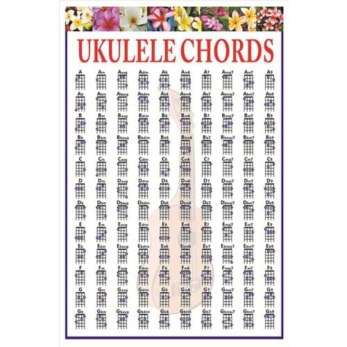 Chords Poster Progressions for Ukulele Players and Teachers Ukulele Guitarra Accessories Stringed Musical Instrument