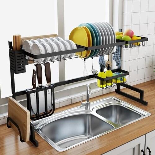 Dish Drying Fridge Organizer Kuchnia Stainless Steel Cocina Organizador Cuisine Cozinha Kitchen Storage Rack Holder