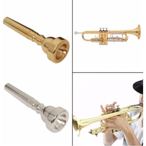 Professional Trumpet Mouthpiece Meg 3C 5C 7C Size for Bach Beginner Musical Trumpet Accessories Parts or Finger Exerciser