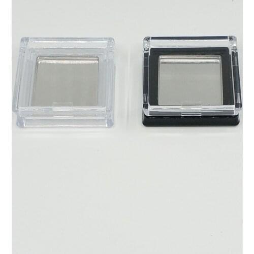 Empty mini square black clear eye shadow palette refill packaging with pans 100pcs